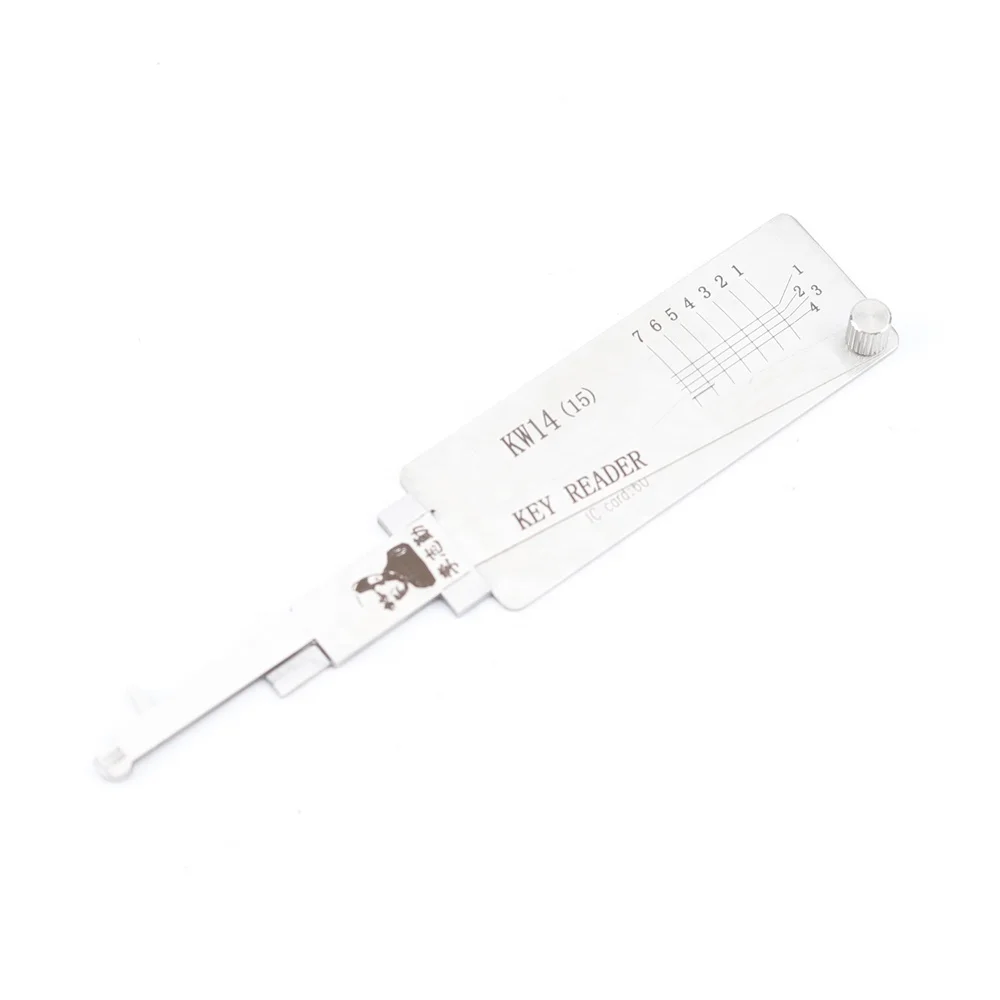 Lock Pick and Decoder Locksmith Tools KW14 (15) For Kawasaki Motorcycle Motor Lishi KW14(15) KEY READER 2 in 1