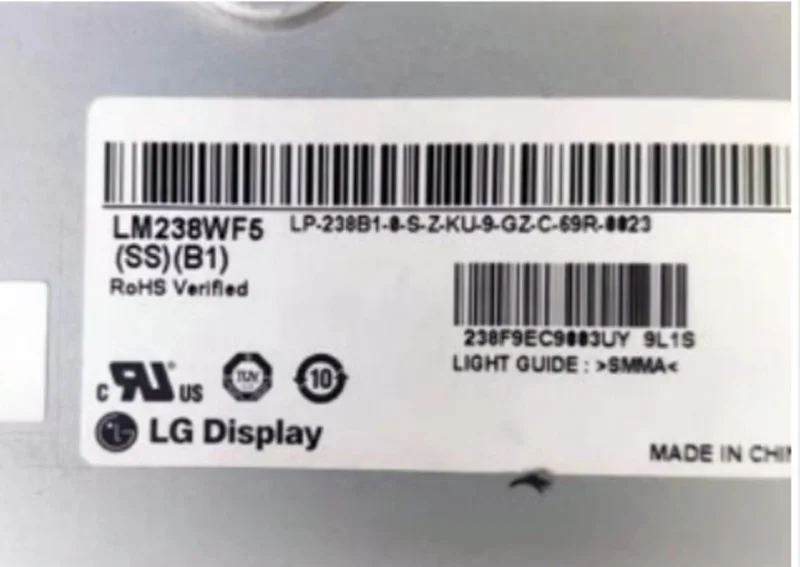 LM238WF5-SSB1 23.8 Inch 1920*1080 IPS  LCD Touch Screen Display Module  250 Nits 75 HZ In-cell Touch LVDS  30 Pins For Computer