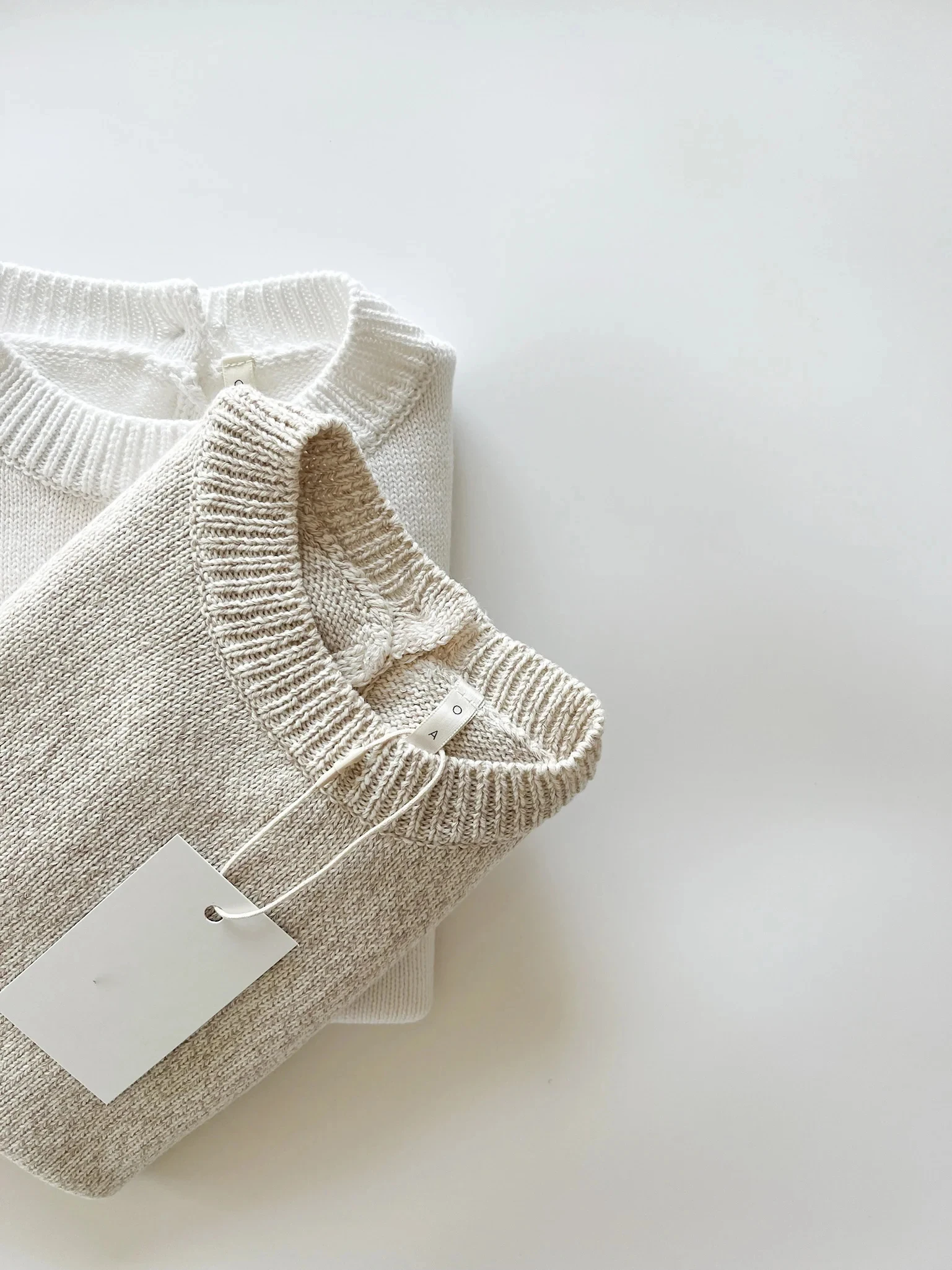 2024 Custom Toddler Newborn Spring Striped Plain Long Sleeve Organic Cotton Baby Knit Romper onesies