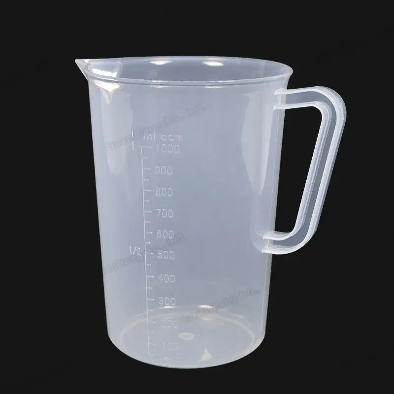 High Quality Competitive Price Graduated plastic measuring beaker cups With handle