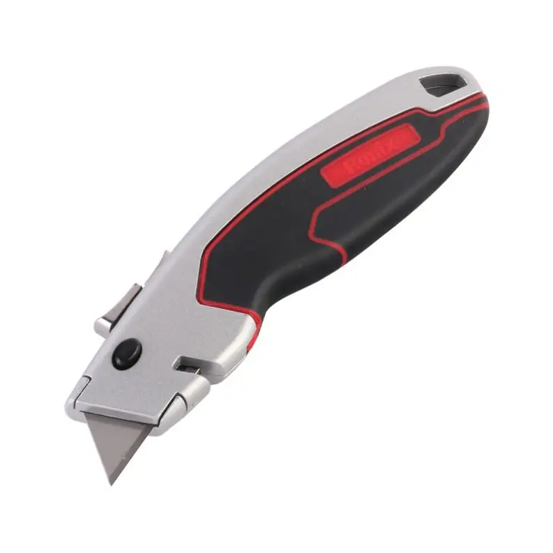 Ronix Knife Cutter RH-3013 Sk2 Paper Pocket Folding Knife Box Cutter T type blade aluminum case heavy duty retractable