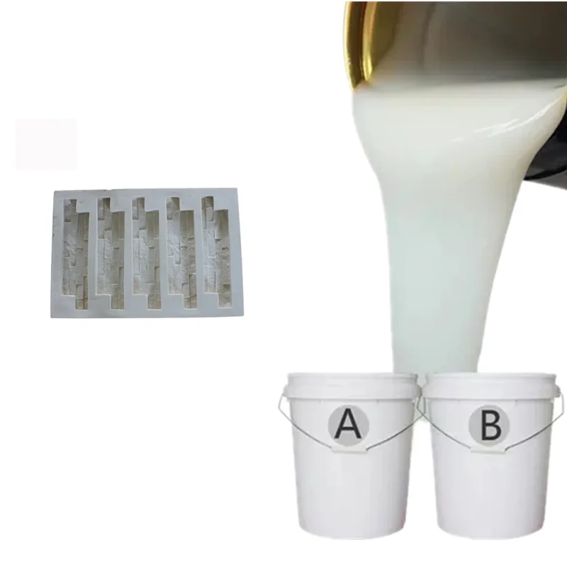 Silicon rubber molds rtv 2 silicon Low viscosity for Stone Crafts Molds rubber manufacturers