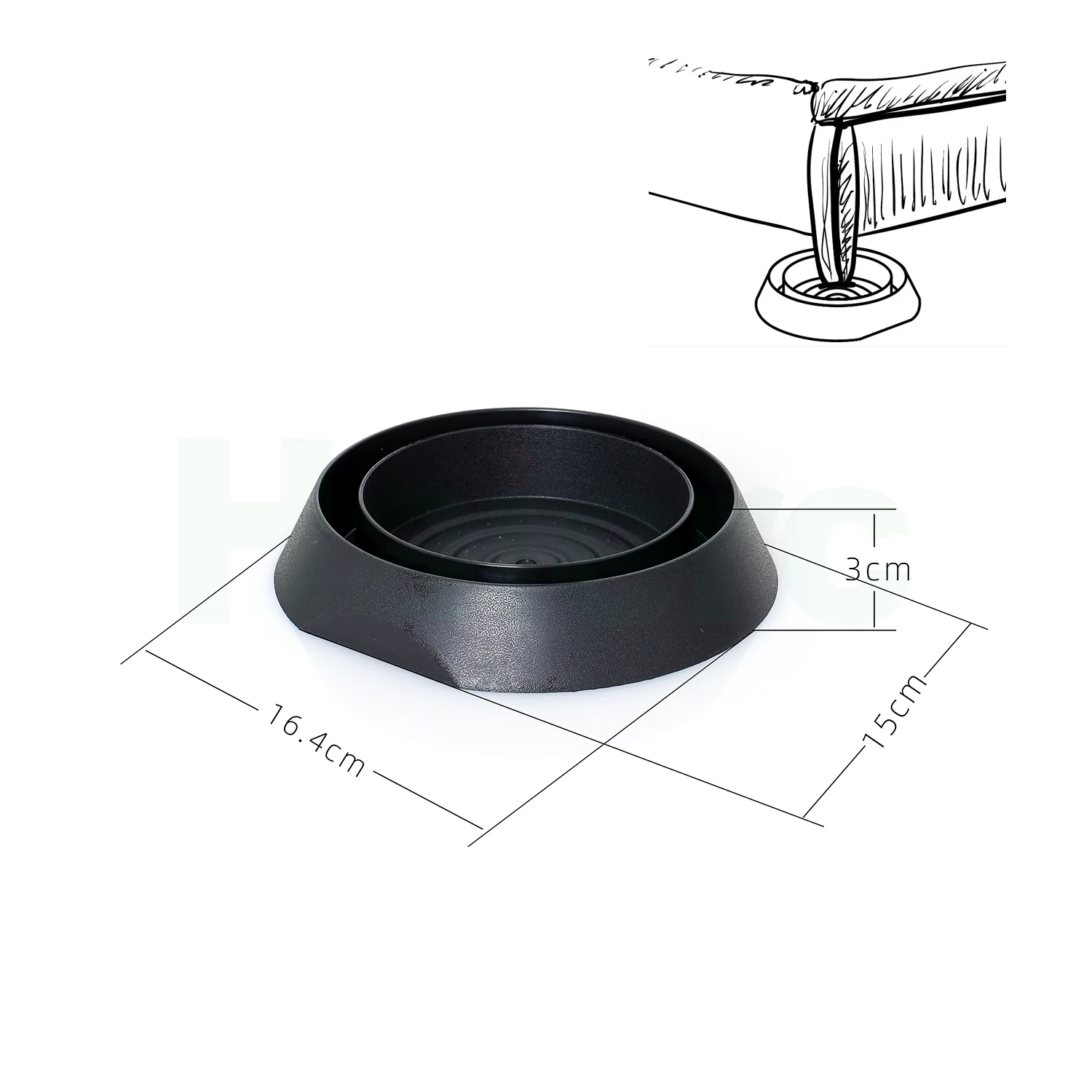 Haierc High Quality Bed Bug Trap Interceptor Climbup Bed Bugs Control