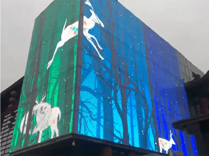 16Bit 6LEDS P40 P50 P80 P100 RGB soft led net Video mesh screen lights