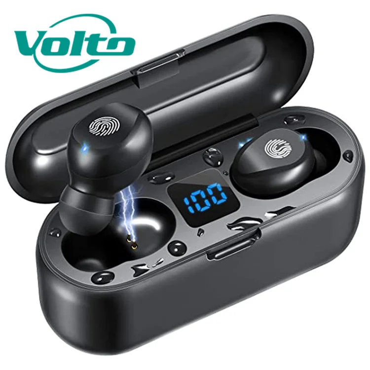 Сенсорное управление F9 9D стерео беспроводные наушники обеспечивают защиту от 2000 мА/ч Bt 5 0 беспроводной наушников водонепроницаемый цифровой дисплей