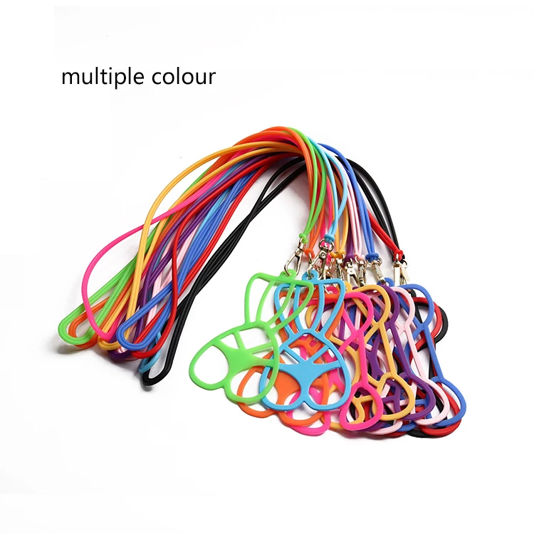
Universal silicone necklace rope mobile cell phone case lanyard holder strap 