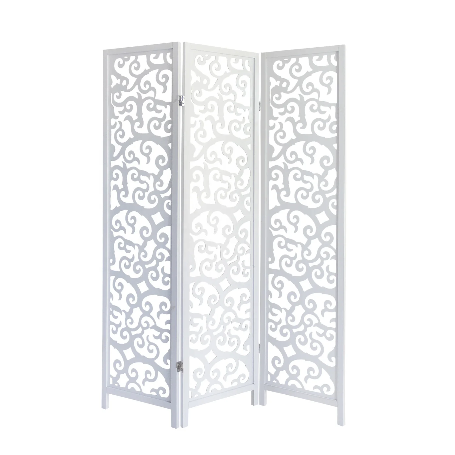 Retractable Wooden EURPore Styles MDF Folding Screen Room Divider Partition Feng Shui Design for Hotels and Restaurants