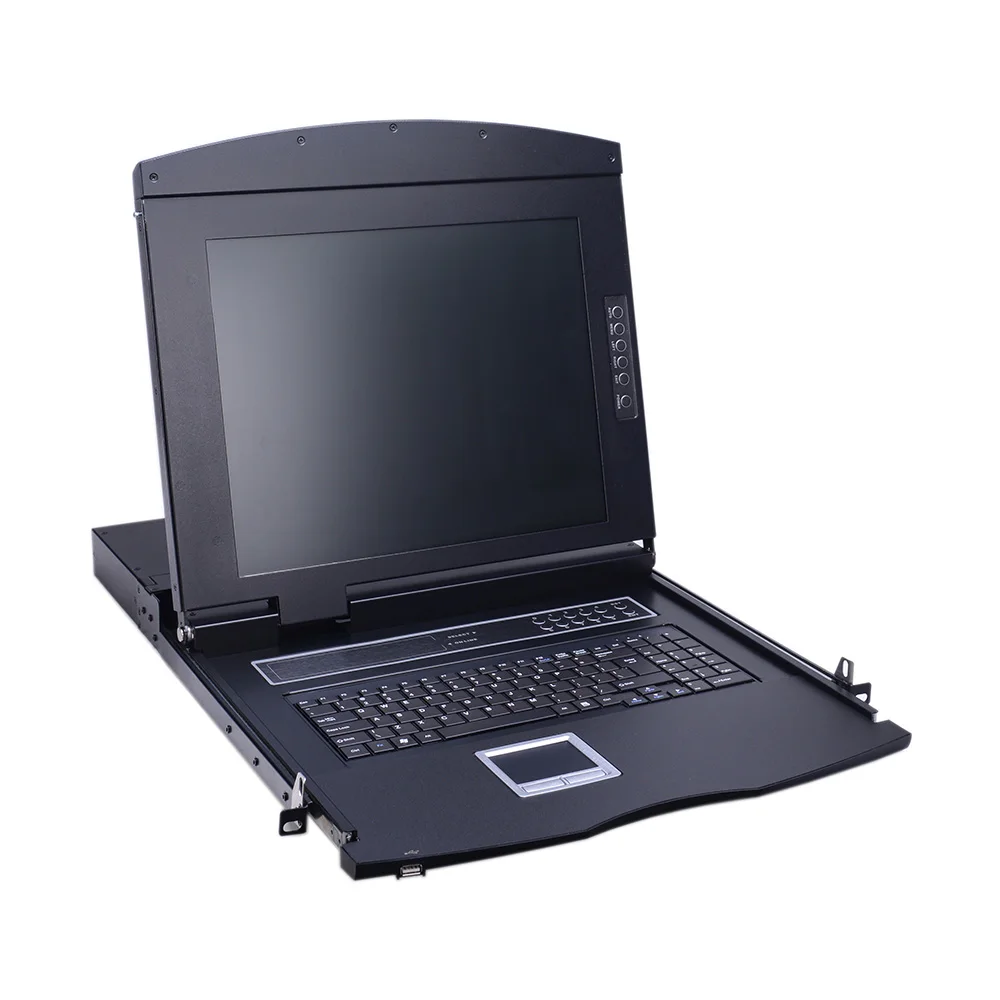 IP Optional 1920*1200@60Hz Singlerial 17 Inches 8 Port VGA Interface LCD KVM Console