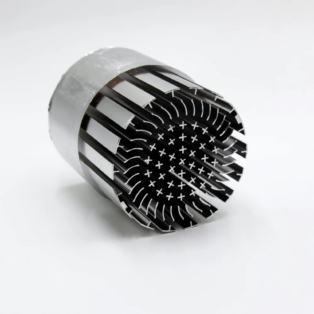 Cold forging radiator LED cold forging integrated smooth guide lamp housing Cold forging guide lamp housing