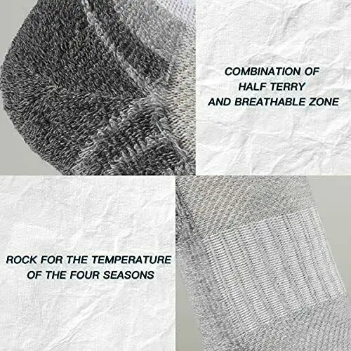 Cushion Running Socks Men Athletic Ankle Socks Black