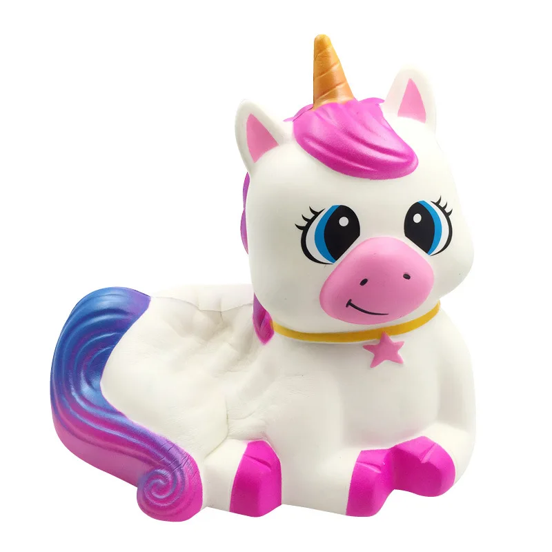 Сжимаемые игрушки в виде единорога, животных, сжимаемые игрушки большого размера из полиуретановой пены, антистрессовые игрушки