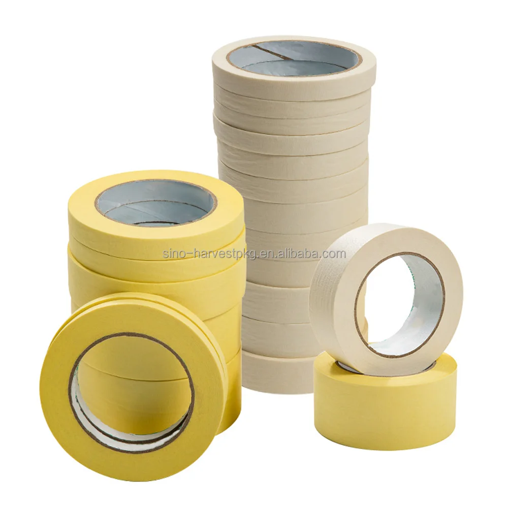 Supplier wholesale white paper tape tear no residual glue has cover and protection can be used for painting