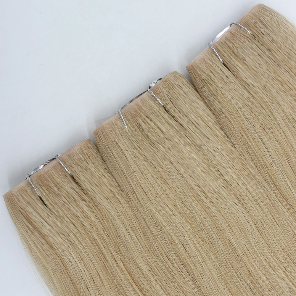 100% Human Hair Extension Clip In Virgin Seamless Hair Clip Ins Extensions Wholesale Clip In Hair Extension