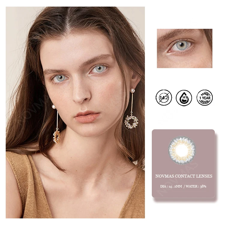 Женские контактные линзы горячая Распродажа 14,2 мм цветные контактные линзы свежий вид