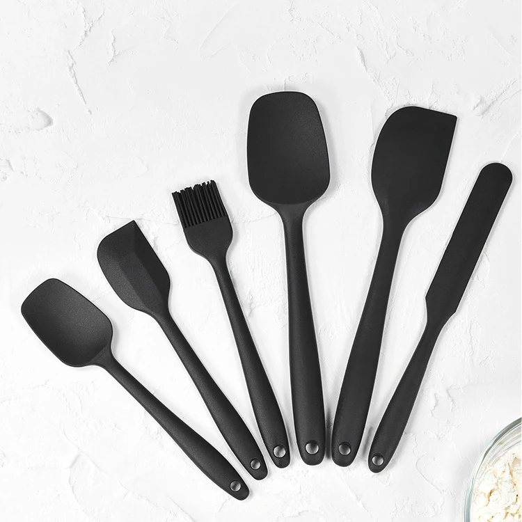 Integrated Silicone Spatula Set Baking Tools Non-Stick Spatula Baking Tools Set Accessories