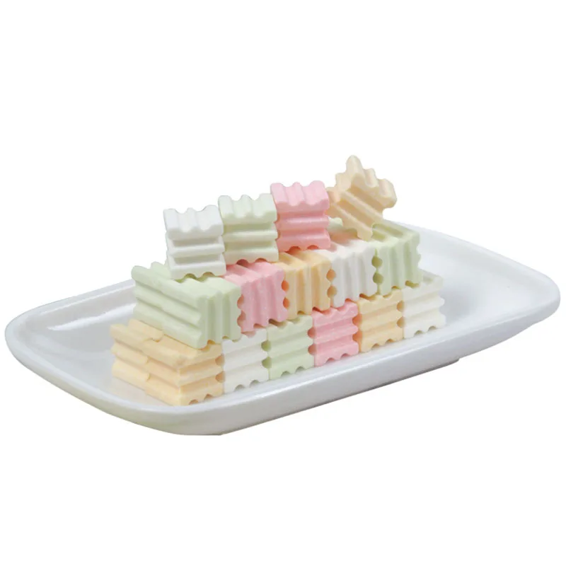 Wholesale Chinese fruit flavored milk candy premium square cheese milk candy