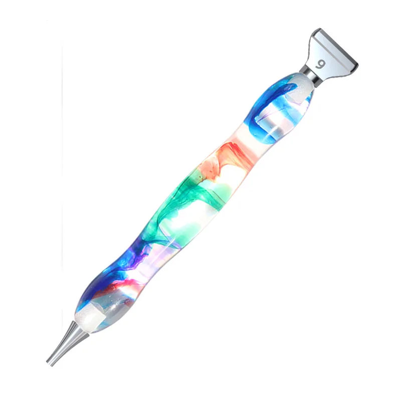Resin Diamond Painting Metal Drill Pens Metal Alloy Angled Pen Tip Head DIY Eulen Diamond Dot Painting Pen Tool Embroidery Metal