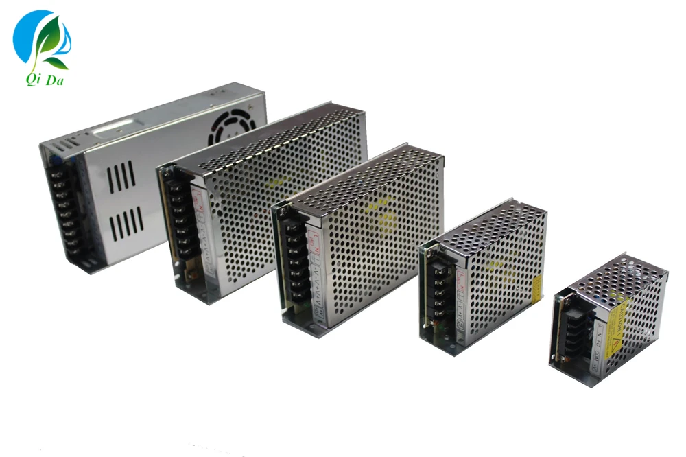 SMPS AC DC 5V 12V 24V 48V 1A 2A 5A 10A 15A 20A 30A Switch Power Supply With Aluminium Enclosure In Guangzhou Manufacturing