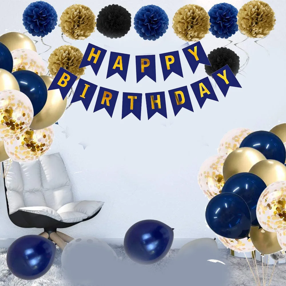 Themed starry sky blue boy birthday decorations party supplies