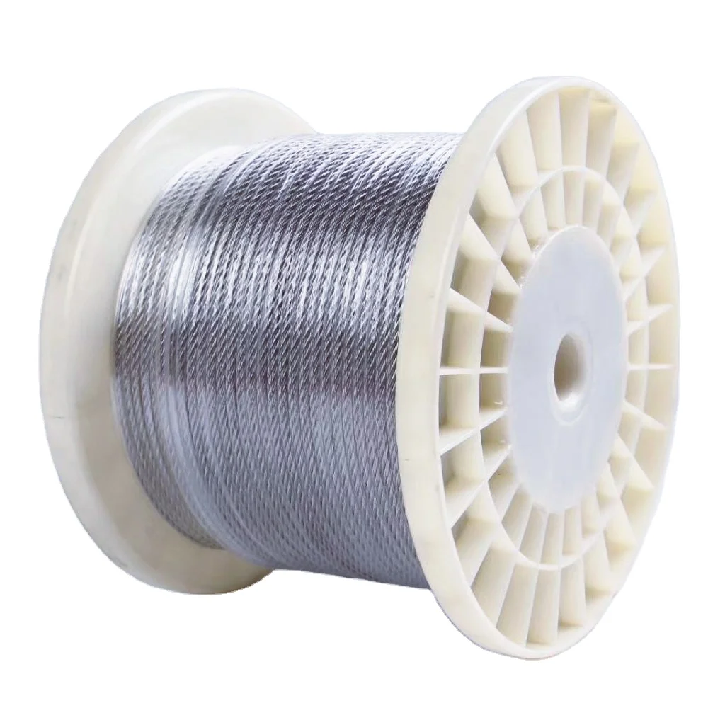 galvanized ropeway cable wire rope steel wire rope price for elevator wires and cables