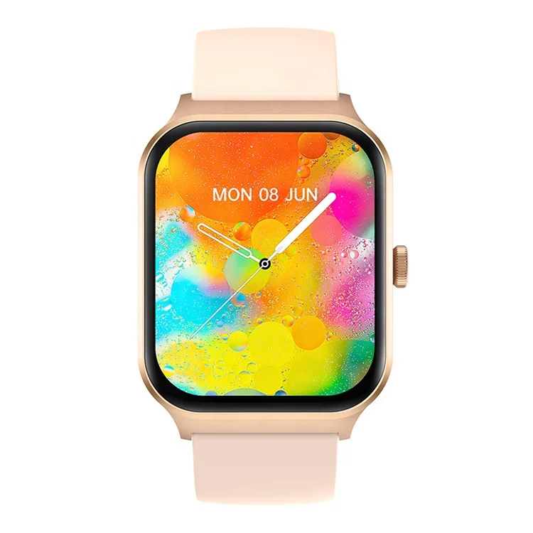 High Quality P60 Fashion Smart Watch 1.96 inch Touch Screen IP67 Waterproof BT Call Voice Assistant Many Sports Modes Smartwatch