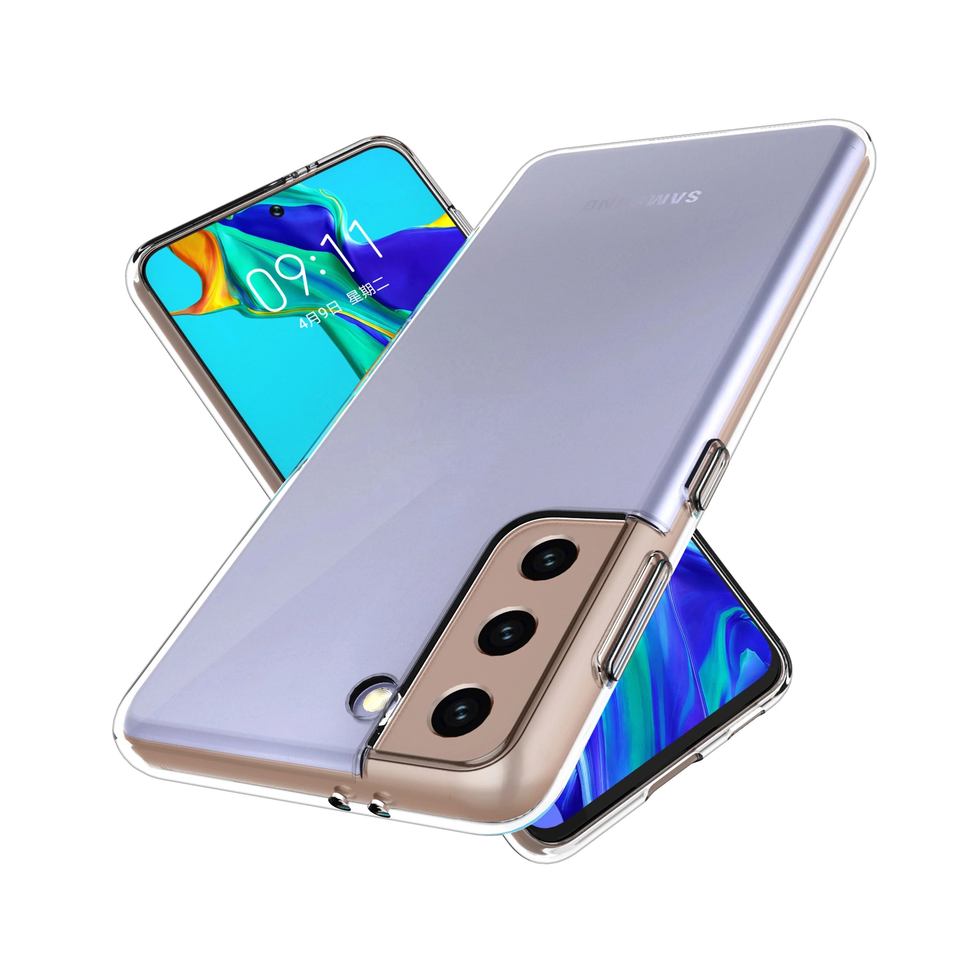  Прозрачный чехол из ТПУ для Samsung S20 Ultra S21 Plus прозрачный мягкий телефона мобильного Note