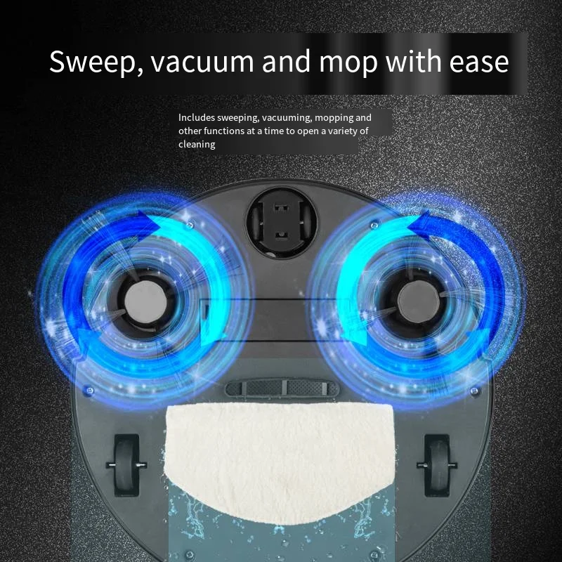 wholesale Rechargeable Intelligent Low Noise Floor mop Sweeper Dust Catcher Automatic Cleaning Carpet Cleaner Robotic Vacuum
