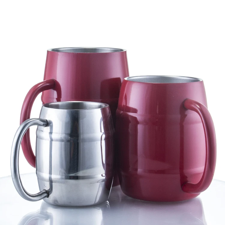 
24 oz 25 oz 26 vacuum double walled cold stainless steel beer mug cup 