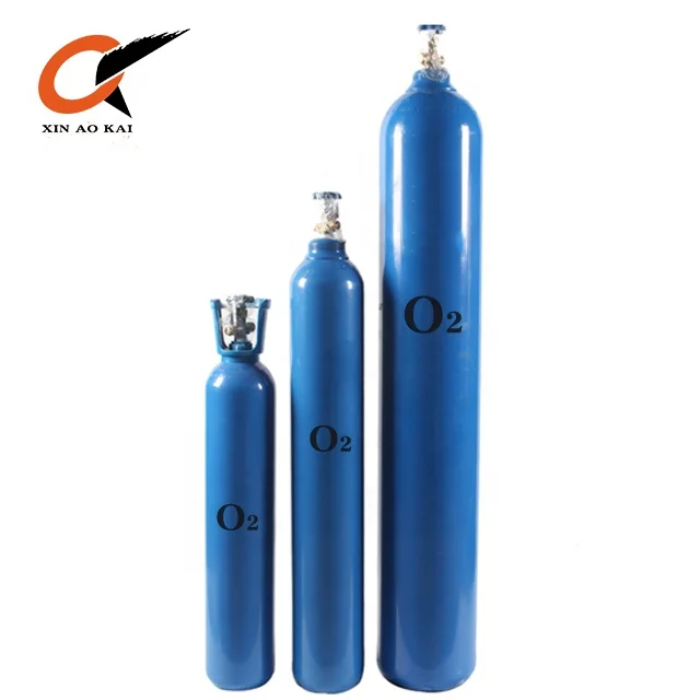 40L seamless oxygen cylinder O2 industrial oxygen tank