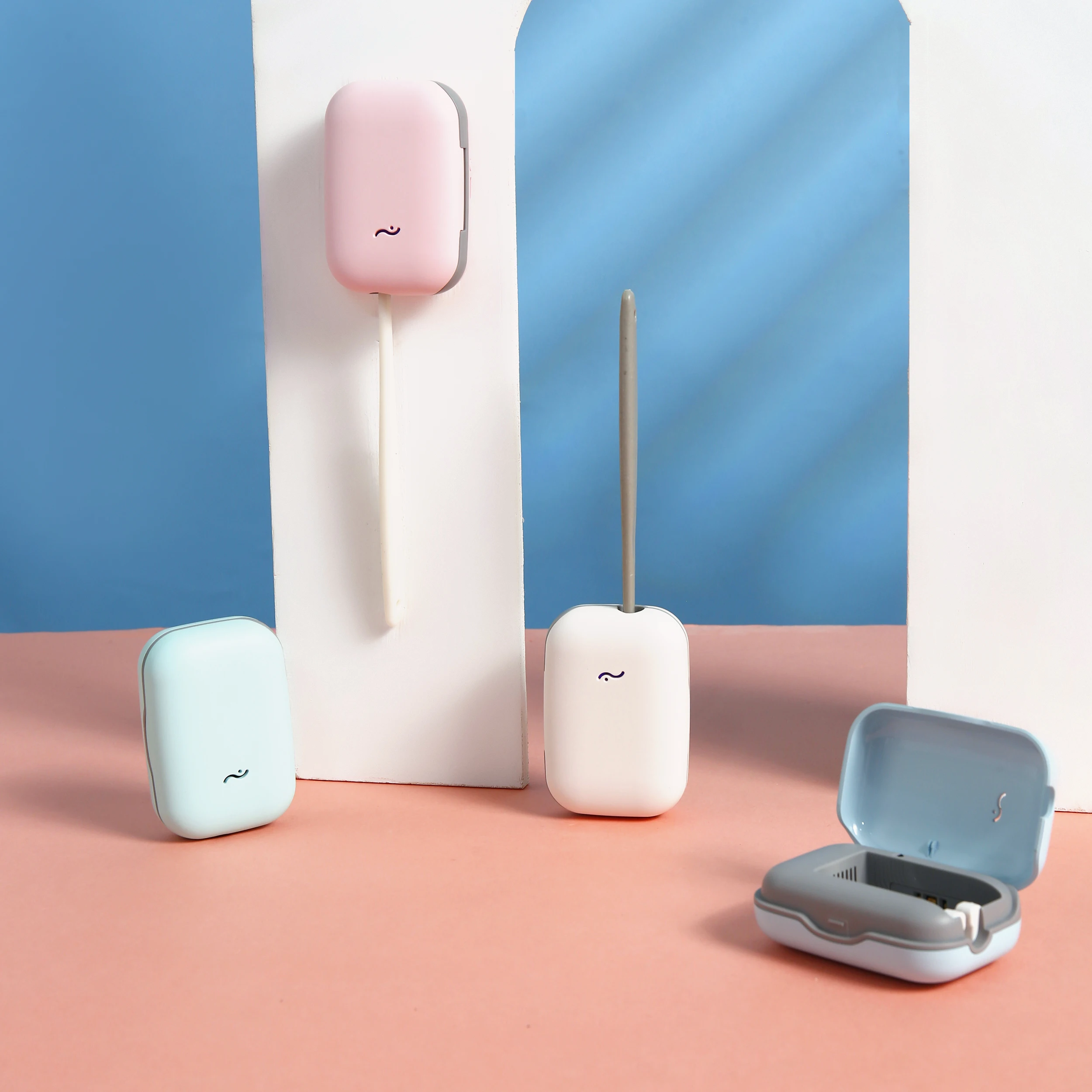 Usb-вентилятор со светодиодной подсветкой УФ зубная щетка пластиковых ящиков для хранения вещей, пластиковое литье 2022 Декодер каналов кабельного телевидения одиночный держатель для зубных щеток