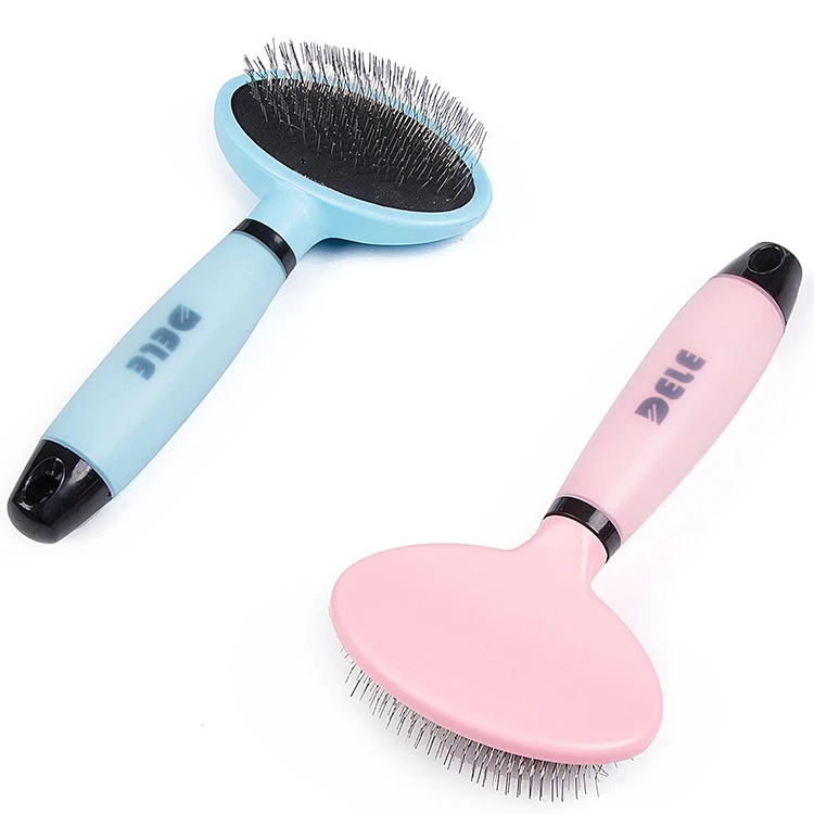 Pet Small Slicker Brush Uneasy To Break Soft Silicone Gel Handle