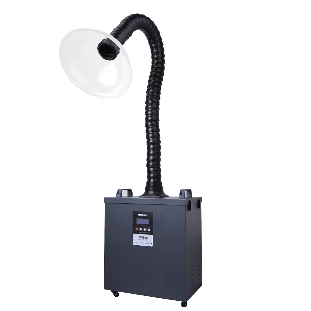 KNOKOO Fume Extractor transparent acrylic hood Round Nozzle used for FES200 /FES350/FES350PRO or 75mm Flexible Arms