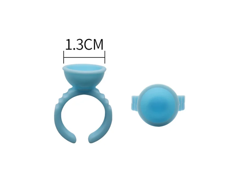 
Wholesale 100pcs/pack of plastic disposable glue ring for eyelash extension glue holder pink blue white with multiple styles L M 