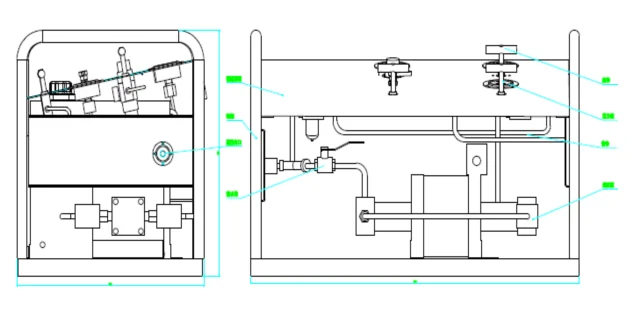 Портативный пневматический усилитель давления воздуха для кислорода