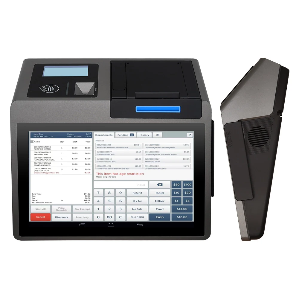 Retail android cash register machine system touch screen all in one pos