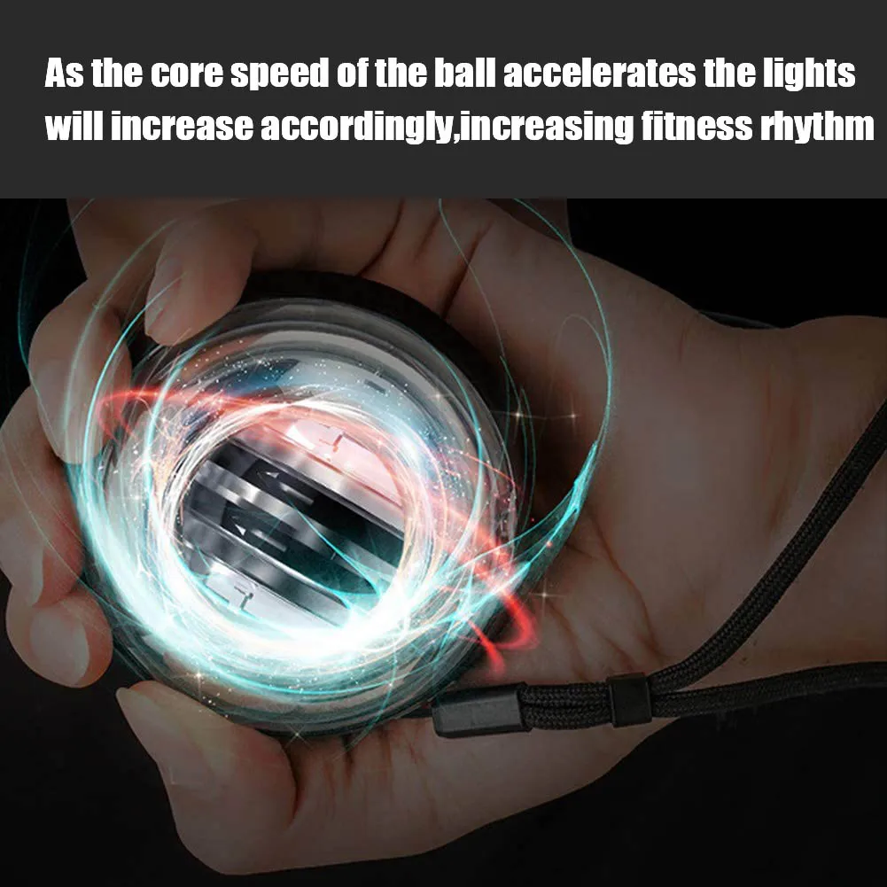 Gyro ball hand power wrist arm exerciser exercise gyroball equipment human gyroscope wrist and strength exerciser machine