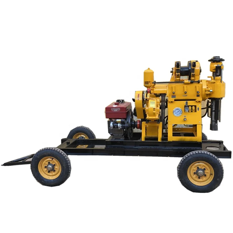 500mm diameter water well borehole drilling rig machine with air compressor and drill tools