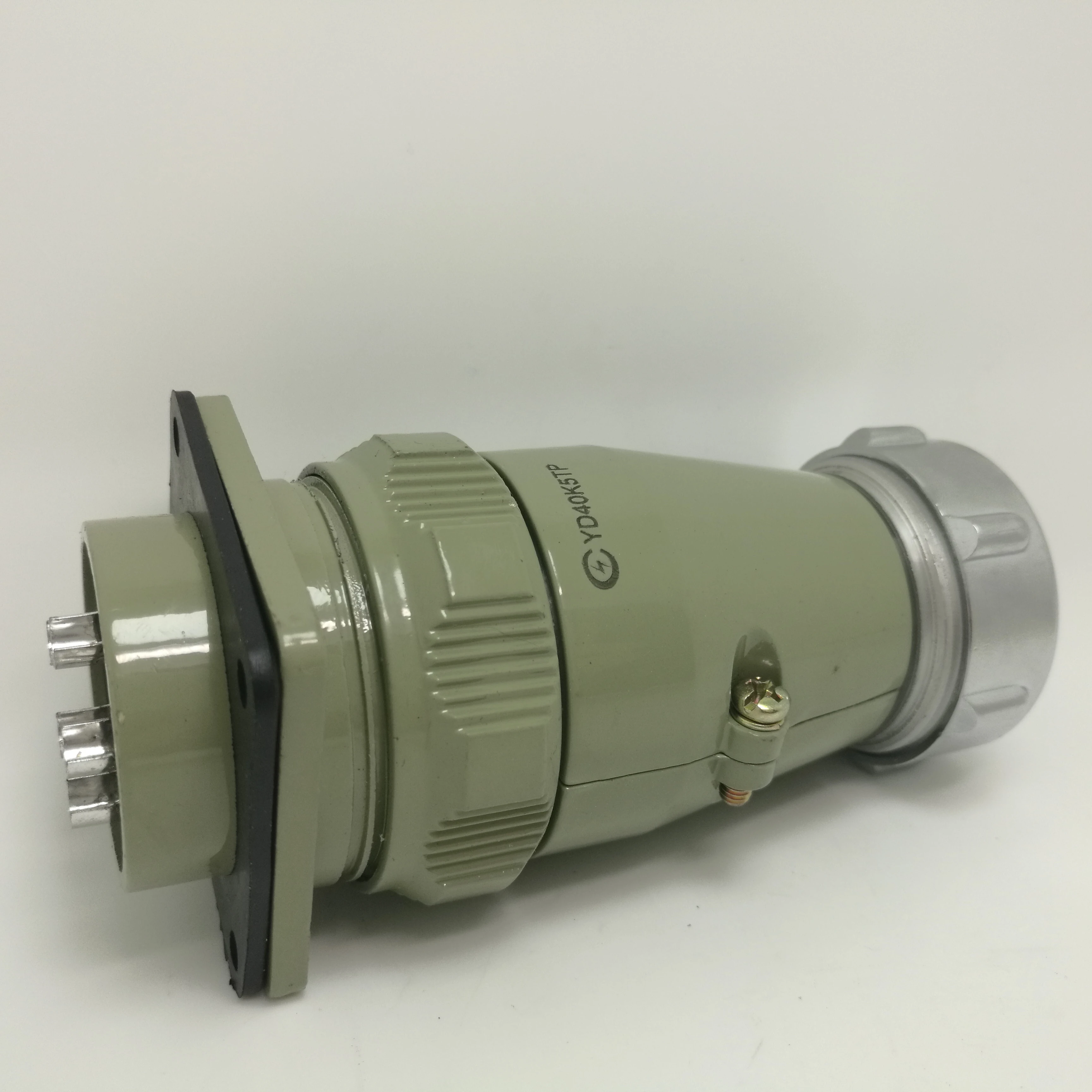 Sword insert low-frequency thread screw tightly copper silver-plated butt aviation plug socket