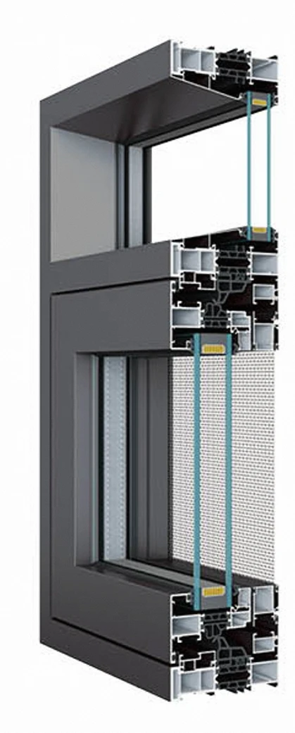 Окно раздвижные окна высокого качества стеклянные ПВХ с двойным остеклением