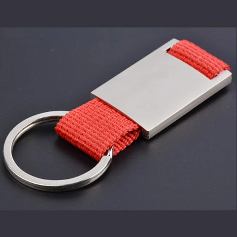 Polyester ribbon key chain Large - area customized LOGO keyrings gift Chinese factory supply.custom gift