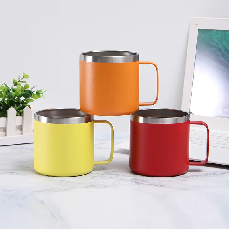 Double Wall Stainless Steel Insulated Coffee Tumbler Mug with Handle Thermos King Travel Mug Coffee Mug Thermos