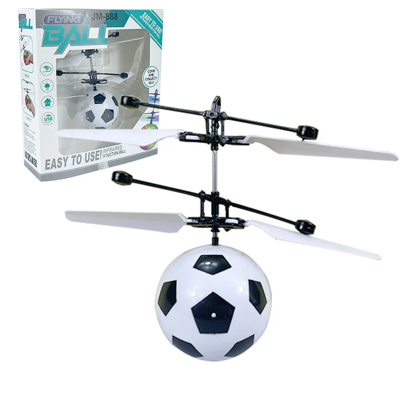 2024 New Flying Rc Ball Aircraft Helicopter Led Flashing Light Up Toy Induction Toy Electric Toy Drone For Kids Children