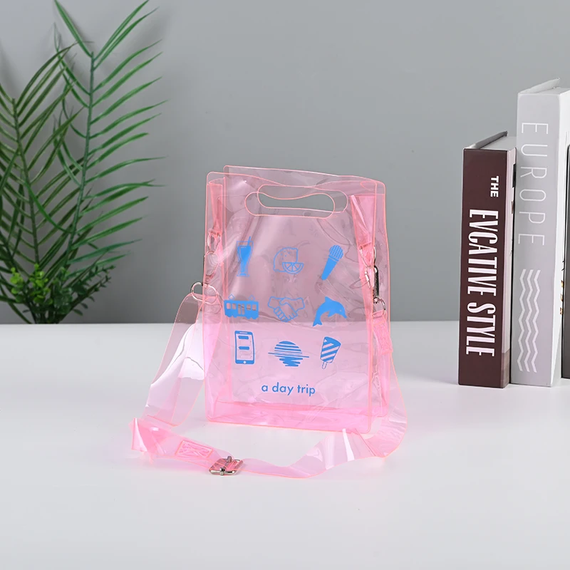 New Designer Mini Purse Custom Kids Tote Handbags Ladies Casual Novelty Small Plastic Hand Shopping Bag die cut handle carrier