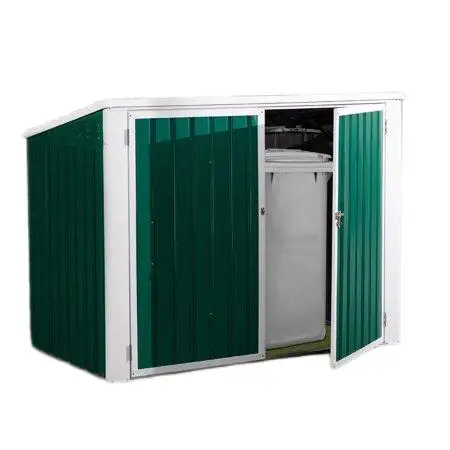 Modern Garden  metal storage bins with lids firewood shed for garden