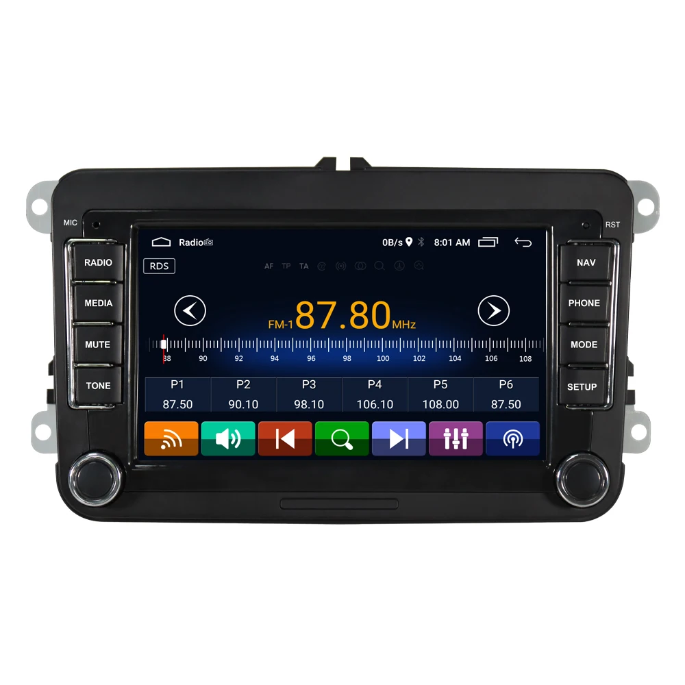 Автомагнитола 2Din 7 дюймов Android 10 0 для VW Golf Polo Beetle PASSAT CC Amarok поддержка FM/AM с GPS