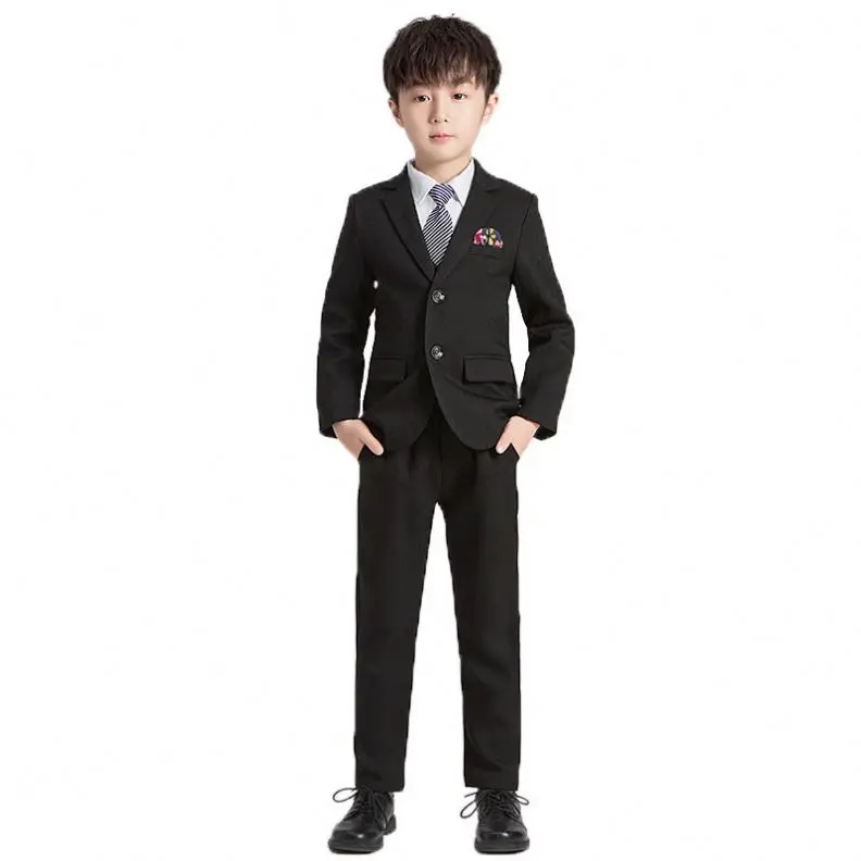 Spring Autumn New Fashion 4 Pieces Sets Comfortable and Breathable Garment Gentleman formal Kids Clothes Suit for Little Boy