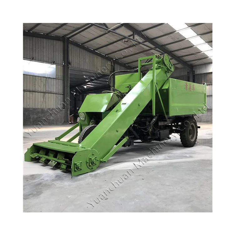 Cattle farm three-wheel manure cleaning truck Scraper type cow manure cleaning machine