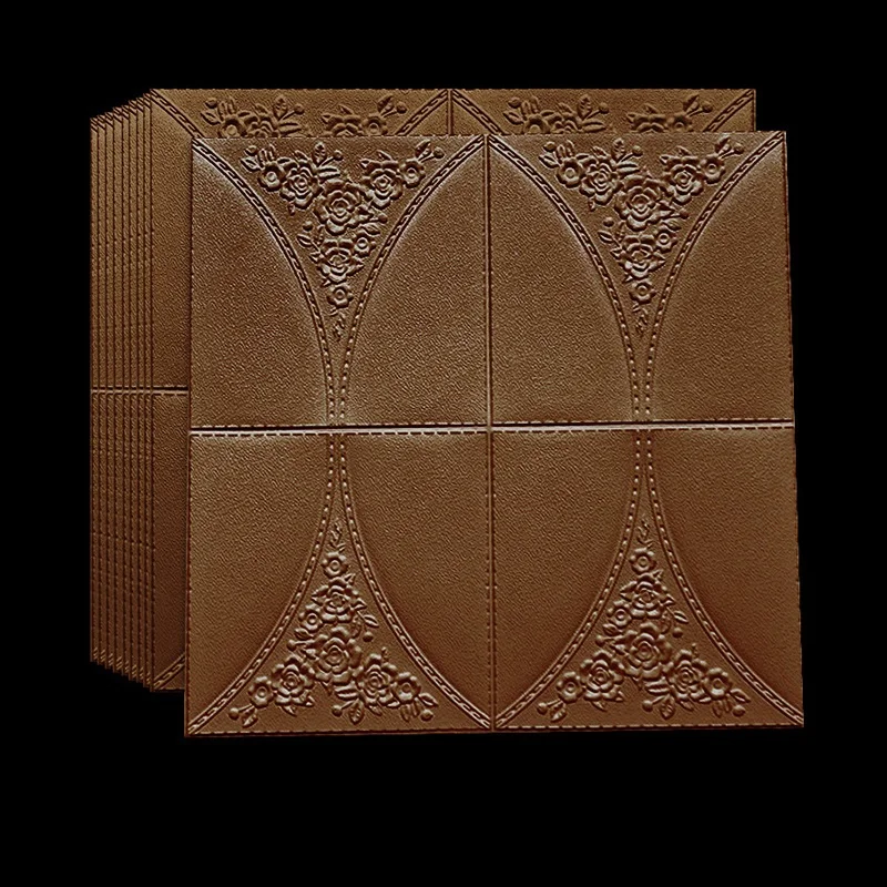 
beautiful 3d pe foam wall sticker self-adhesive wall panels wallpaper for home 