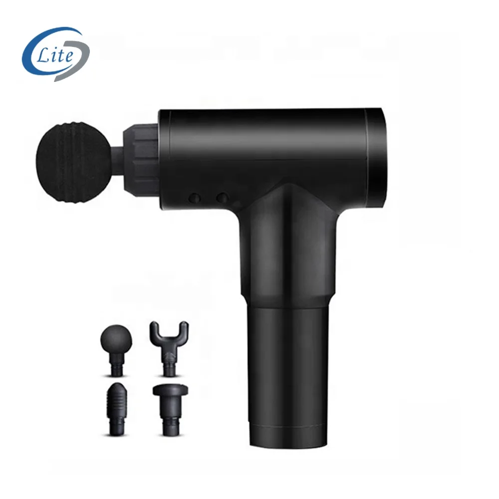 
Wholesale Price Vibration Deep Tissue Massager Gun 6 Variable Speed Gears 4 Massage Heads for Athletes Muscle Relaxation 