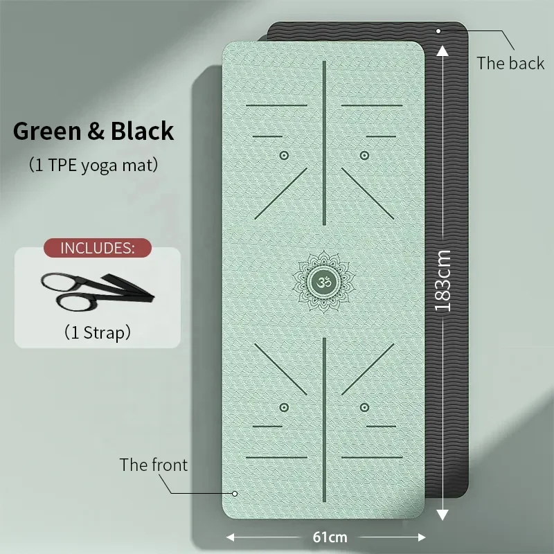 Eco Friendly Custom High Quality Non Slip Thick Foldable Esterilla Tappetino Tapis De Matt Print Logo Floor Tpe Gym Yoga Mats